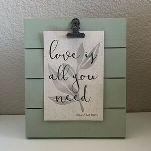 Wooden Photo Frame with Clip
